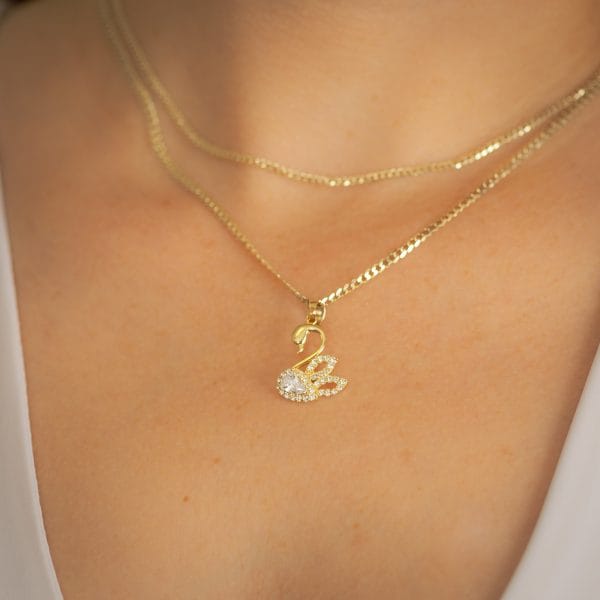 Set Dije Cisne con cadena - Image 6