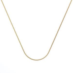 Cadena Barbada - Oro 10k de 1mm de grosor, Calibre 30