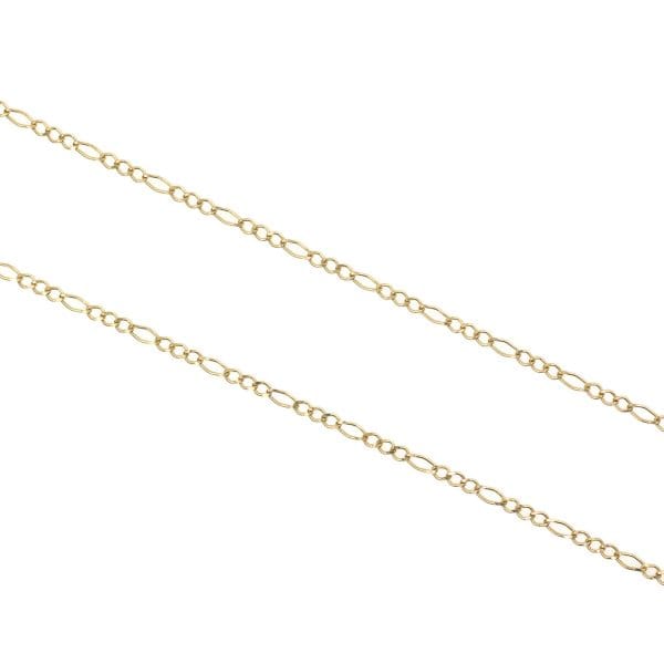 Cadena Figaro 3x1 Rombo en Oro 10k de 2mm de grosor, calibre 40 - Image 4
