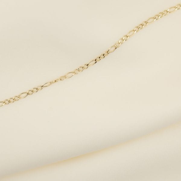 Cadena Figaro 3x1 Rombo en Oro 10k de 2mm de grosor, calibre 40 - Image 3