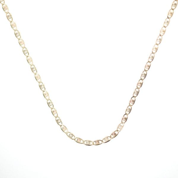 Cadena Valentina - Oro 10k de 2.5 mm de grosor, Calibre 40