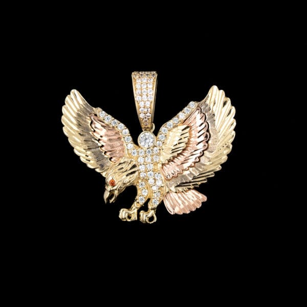 Aguila Florentina de Oro sólido 10k - Image 2