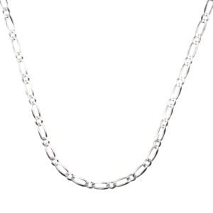 Cadena Fígaro 1x1 en Plata .925 – 4.5 mm de Grosor