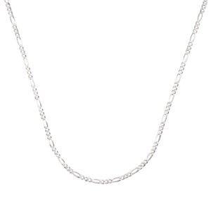 Cadena Fígaro Plana 3x1 Plata .925, Calibre 50, 2.5 mm de grosor