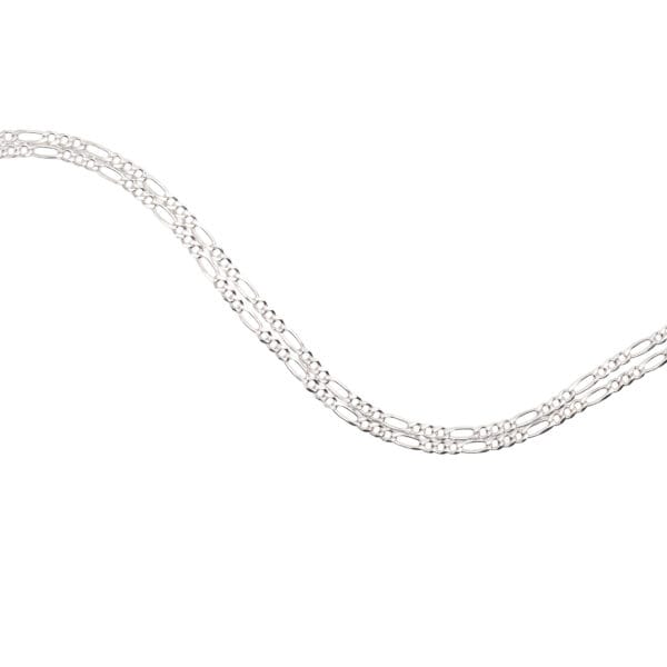 Cadena Fígaro Plana 3x1 Plata .925, Calibre 50, 2.5 mm de grosor - Image 3