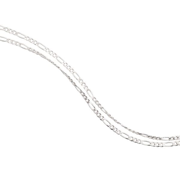 Cadena Fígaro Plana 3x1 Plata .925, Calibre 50, 2.5 mm de grosor - Image 4
