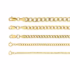 cadena barbada pave oro 10k Clic oro chicas