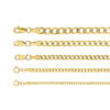 cadena barbada pave oro 10k Clic oro chicas