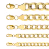 cadena barbada pave oro 10k Clic oro grandes
