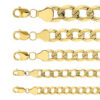 cadena barbada pave oro 10k Clic oro grandes