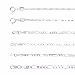 Cadena fígaro plana plata 925