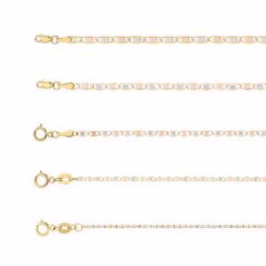 cadena gucci espejo 3 oros 10k Clic oro