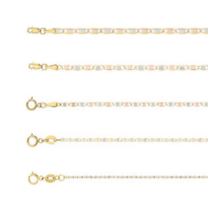 cadena gucci espejo 3 oros 10k Clic oro