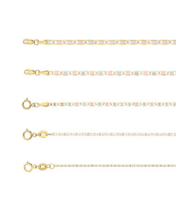cadena gucci espejo 3 oros 10k Clic oro