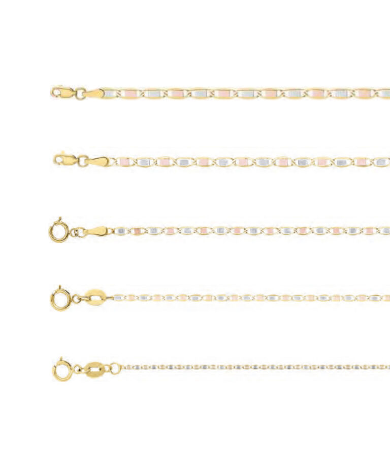cadena gucci espejo 3 oros 10k Clic oro