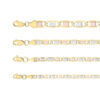 cadena gucci espejo 3 oros 10k Clic oro