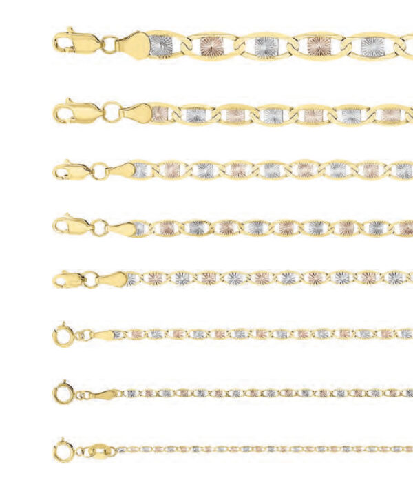 cadena gucci estrella 3 oros oro 10k Clic oro