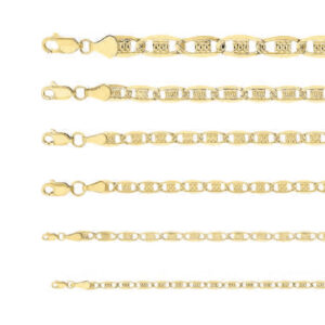 cadena gucci plana pave oro 10k Clic oro