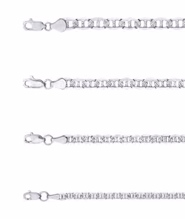 Cadena marinera pave plata 925