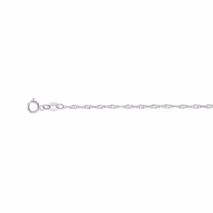 Cadena singapur plata 925 clic oro