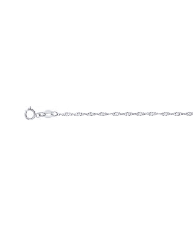 Cadena singapur plata 925 clic oro