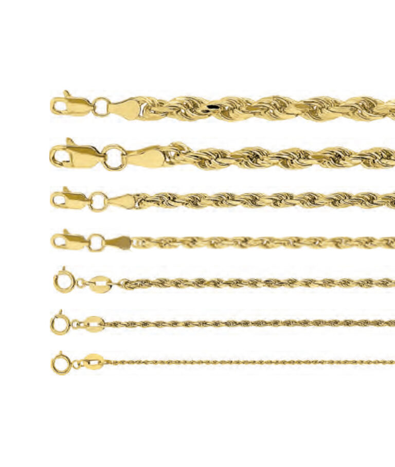 cadena torsal amarilla oro 10k Clic oro