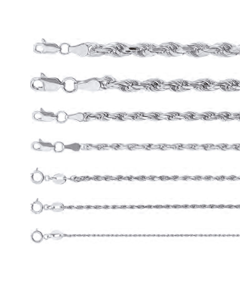 Cadena torsal plana plata 925