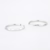 facetado estrella plata 925 clic oro acostados