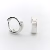arete greca chico plata 925 clic oro