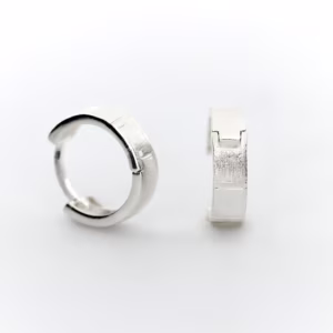 arete greca chico plata 925 clic oro