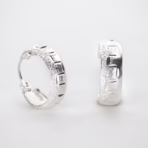 arete greca plata 925 clic oro