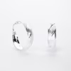 arete linea diagonal plata 925 clic oro