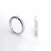 aretes línea diamantada plata 925 clic oro