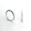 aretes línea diamantada plata 925 clic oro