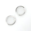 aretes línea diamantada plata 925 clic oro superior