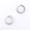 arete corte u plata 925 clic oro superior