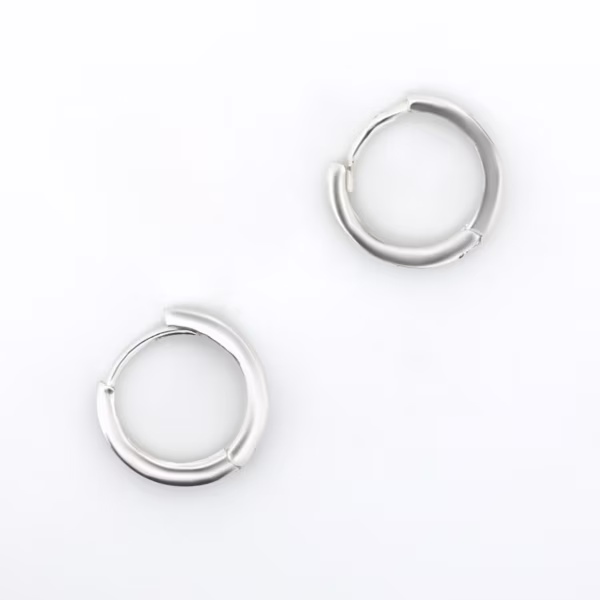 arete corte u plata 925 clic oro superior