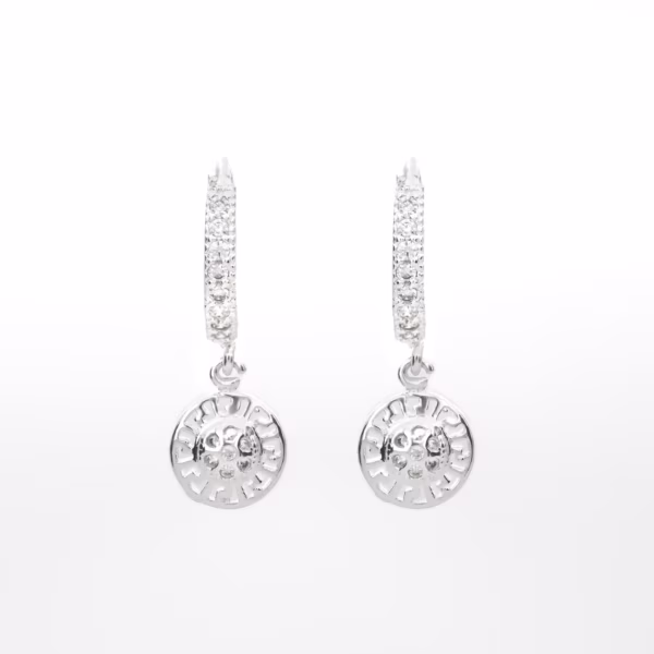 aretes dije estudo de plata 925 clic oro