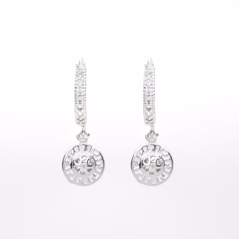 aretes dije estudo de plata 925 clic oro