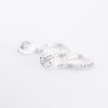 arete dije de escudo de plata 925 clic oro