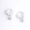 aretes dije estrella plata 925 clic oro superior