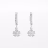 aretes flores plata 925 clic oro