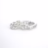 aretes flores plata 925 clic oro acostados