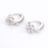 aretes flore splata 925 clic oro separados