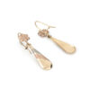 aretes gota vintage de 3 oros oro 10k Clic oro