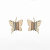 aretes mariposa de 3 oros oro 10k