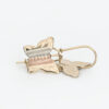aretes mariposa de 3 oros oro 10k Clic oro