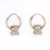 aretes oso oro 10k