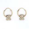 aretes oso oro 10k