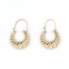 aretes u en espiral oro 10k Clic oro